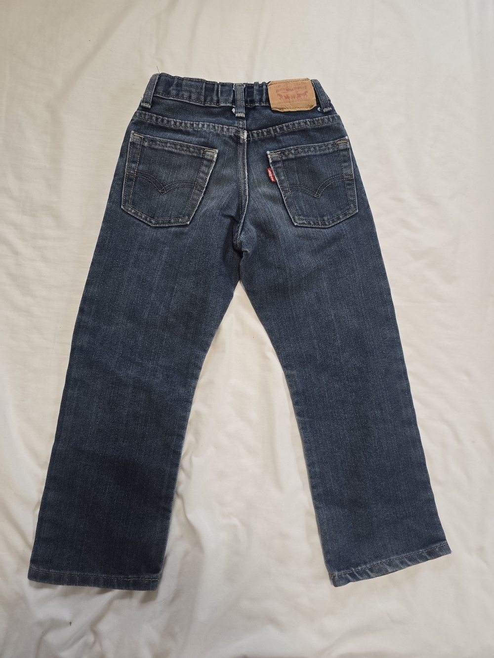 Levi's 511 Slim Boys Jeans Size 5 Regular Medium Wash Distressed Knee Stretch
